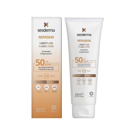 Солнцезащитный флюид для тела SesDerma Repaskin Light Fluid Body Sunscreen SPF 50, 200 мл