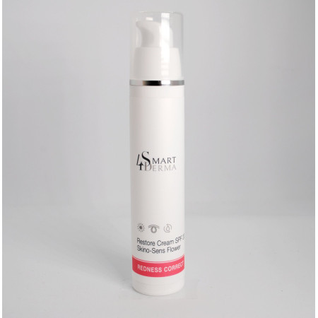 Smart4Derma Redness Correct RESTORE CREAM SPF 20 SKINO-SENS FLOWER Укрепляющий дневной крем для чувствительной и куперозной кожи SPF 20 50 мл