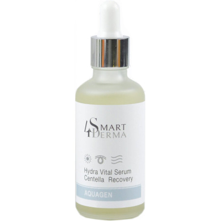 Smart4Derma Aquagen HYDRA VITAL SERUM CENTELLA RECOVERY Экстра увлажняющая антиоксидантная сыворотка с цинтелой 50мл