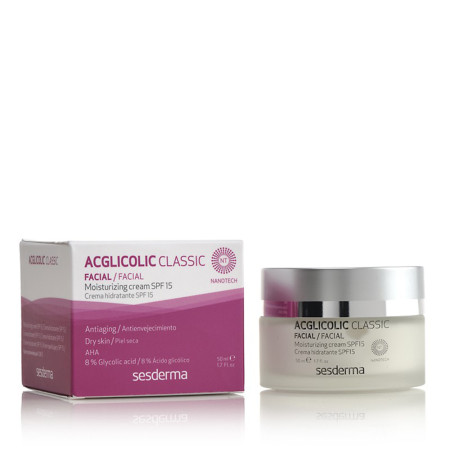 Сесдерма Acglicolic Classic Увлажняющий крем SesDerma Acglicolic Classic Moisturizing Cream SPF 15, 50 мл