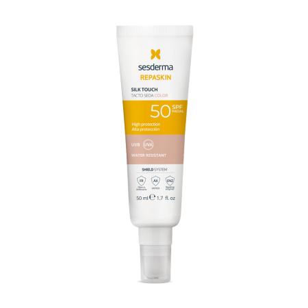 Солнцезащитный тональный крем для лица Sesderma Repaskin Silk Touch Color SPF 50, 50 мл