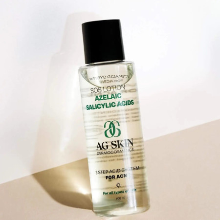 AG Skin Лосьон с азелаиновой кислотой SOS LOTION AZELAIC SALICYLIC ACIDS, 100 мл