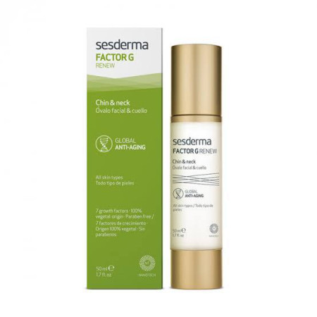 Сесдерма Factor G Renew Омолаживающий крем для овала лица и шеи SesDerma Factor G Renew Chin & Neck, 50 мл